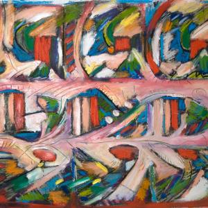 Repeating the tale 2012  oil on canvas 27" x 29" 