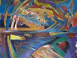 IMPACT IN BLUE_2013 28" x28"