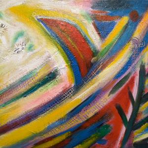 redbird-in-ice- 2011 16"x20" 