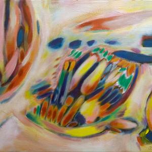 under-a-lily-pad 2011  16"x20" 