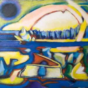 harvesting-the-moon 25"x28" 2010