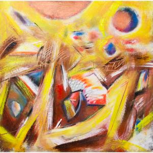 In de Kooning's space' 26"x26"_2024