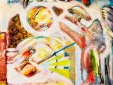 "Saluting the sun"_2023_ 40"x28" 